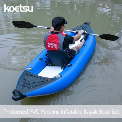 Fishing Kayak Sit On Top - KOETSU-Canoé-kayak gonflable en PVC pour 1