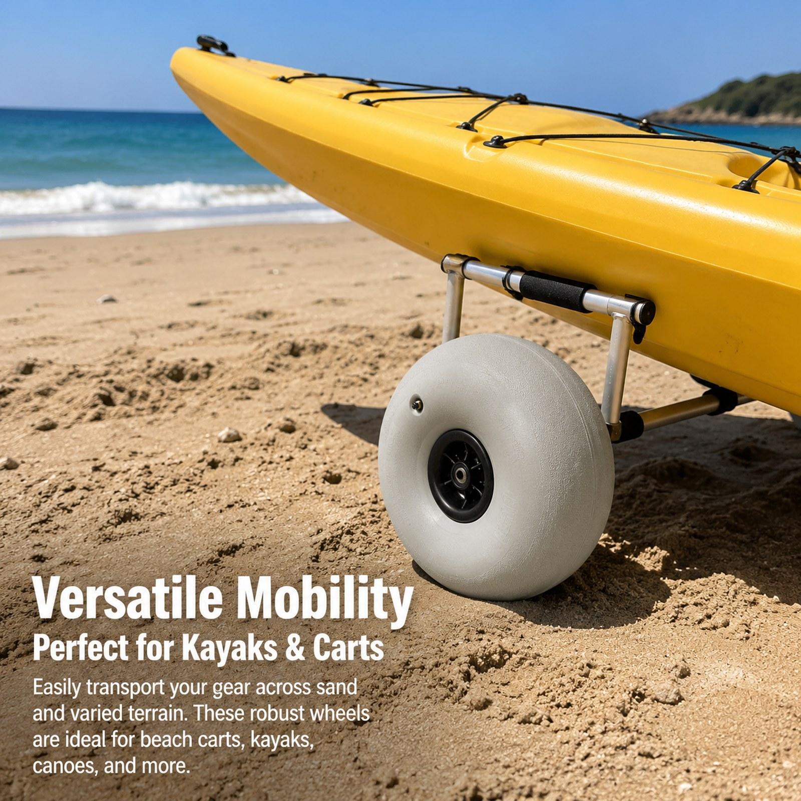 Fishing Kayak Cart - Roues de remplacement gonflables de 16